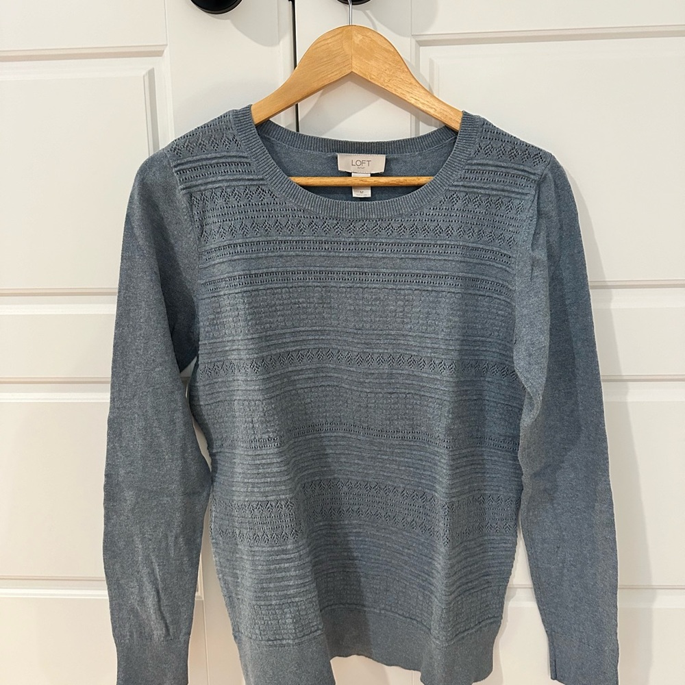 Grey blue sweater from LOFT outlet